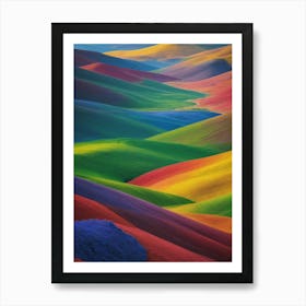 Rainbow Hills Art Print