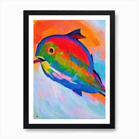 Parrotfish Matisse Inspired Art Print