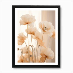 Boho Dried Flowers Poppy 6 Art Print