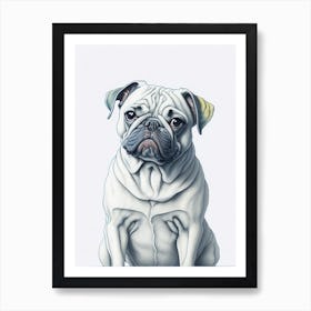 Pug Dog Art Print