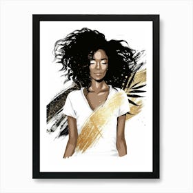 Afro-American Woman 36 Art Print