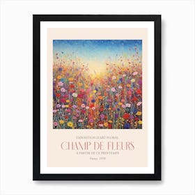 Champ De Fleurs, Floral Art Exhibition 36 Art Print