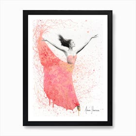 Rose Petal Dance  Art Print