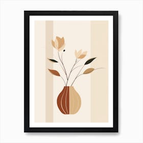 Floral Arrangement In A Vase Art Print