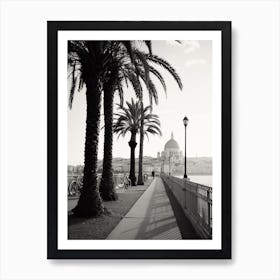 Nice, France, Black And White Old Photo 3 Art Print