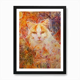 Cat Painting 4 Art Print