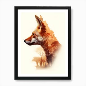 Fox animal Art Print