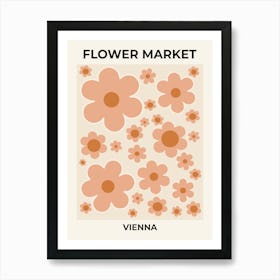 Flower Market Vienna Art Print