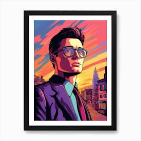 Everett Retro Pop Art 1 Art Print