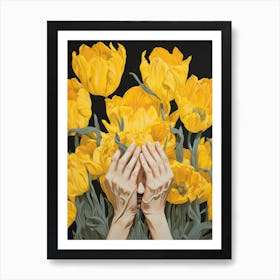 'The Yellow Tulips' Art Print