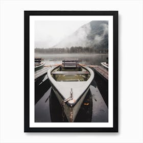 Rainy Lake Canoe Art Print