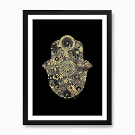 Golden beauty hamsa Poster