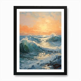 Sunset At Sea Art Print