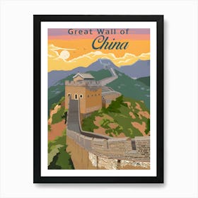 Great Wall Of China Poster Art Print