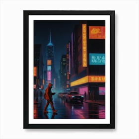 Neon City Art Print