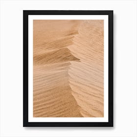 Pattern Of Sand Dune In The Desert Art Print