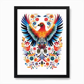 Scandinavian Bird Illustration Golden Eagle 1 Art Print
