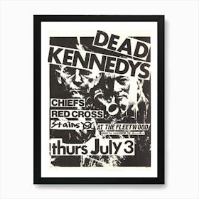 Dead Kennedy'S Chiefs Red Cross Red Cross Art Print