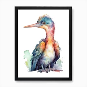 Rhamphorhynchus Cute Dinosaur Watercolour 4 Art Print