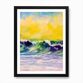 Hapuna Beach, Hawaii Bright Abstract Art Print