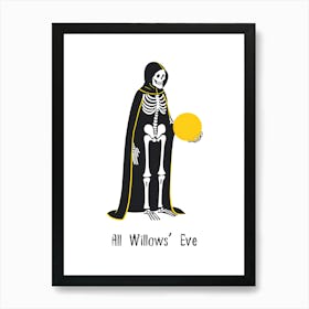 All Willow's Eve - Taylor Swift Halloween punny poster Art Print