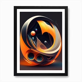 Electromagnetism Comic Space Space Art Print