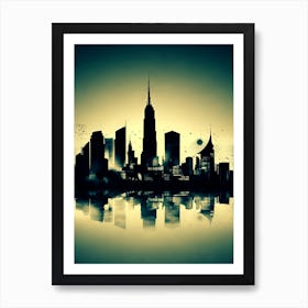 New York City Skyline 41 Art Print