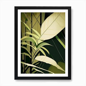 Bamboo Leaf Rousseau Inspired Art Print