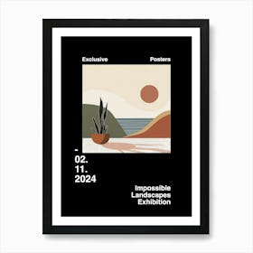 Impossible Landscapes Exhibition Archive Poster 23 Art Print
