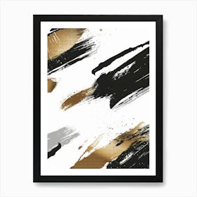 Abstract Brushstrokes Canvas Art Art Print