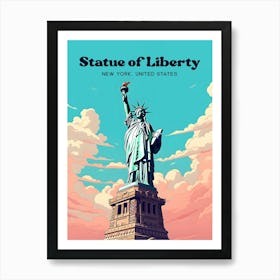 Statue of Liberty New York Lady Liberty Travel Art Art Print