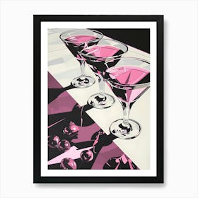 Three Martinis Art Print