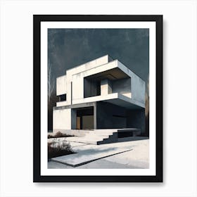 Modern Architecture Minimalist 14 Art Print