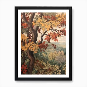 Boxelde 3 Vintage Autumn Tree Print  Art Print