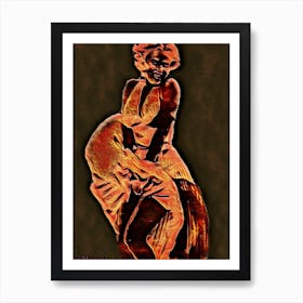 Abstract of Marilyn Monroe 1 Art Print