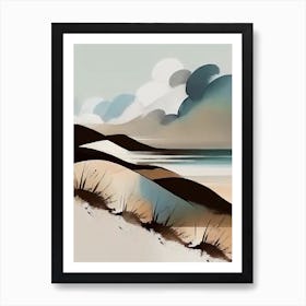- Abstract Minimal Boho Beach 5 Art Print