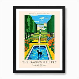 The Garden Gallery, Versailles Gardens France, Cats Pop Art Style 1  Art Print