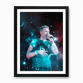 Chris Martin cold play music band Art Print