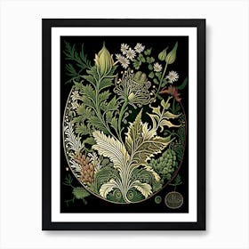 Henna Herb Vintage Botanical Art Print