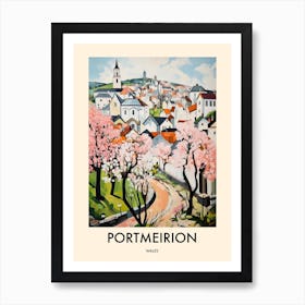 Portmeirion (Wales) Painting 2 Travel Poster Art Print