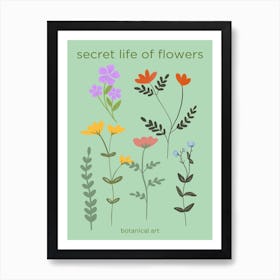 Secret Life Of Flowers Art Print