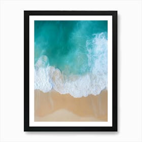 Aerial View Of A Beach 134 Art Print