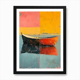 Red Boat Art Print