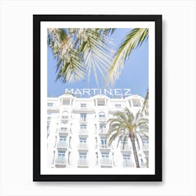 Cannes Hotel Martinez Art Print