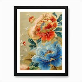 Chinese Floral Painting 19 Art Print