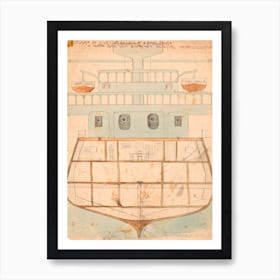 Design For A Toy Warship, Egon Schiele Art Print