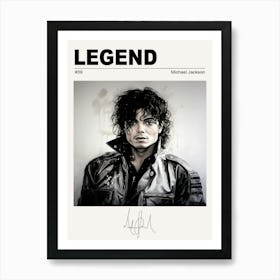 Michael Jackson Legend Art Print