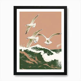 Seagulls 15 Art Print