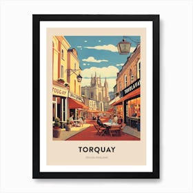 Devon Vintage Travel Poster Torquay 2 Art Print