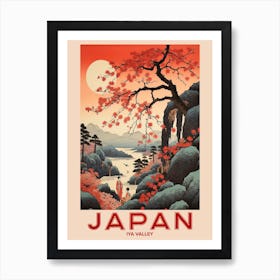 Iya Valley, Visit Japan Vintage Travel Art 2 Art Print